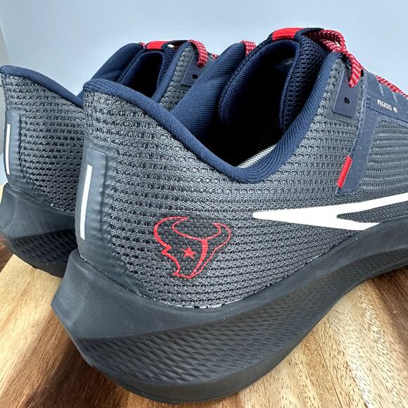 Nike Zoom Pegasus 40 NFL Houston Texans Men's Size 15 DZ5962-001 Running Shoes - Picture 5 of 9